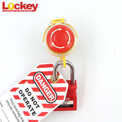 Botón de paro transparente de emergencia de la seguridad del cierre eléctrico del interruptor de Lockey