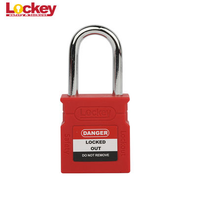 Mejorar el tipo de cuerpo de nylon de seguridad candado de acero cadena de seguridad Loto bloqueo de bloqueo