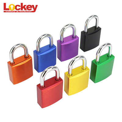 Cerraduras de seguridad de aluminio de color con llave industrial